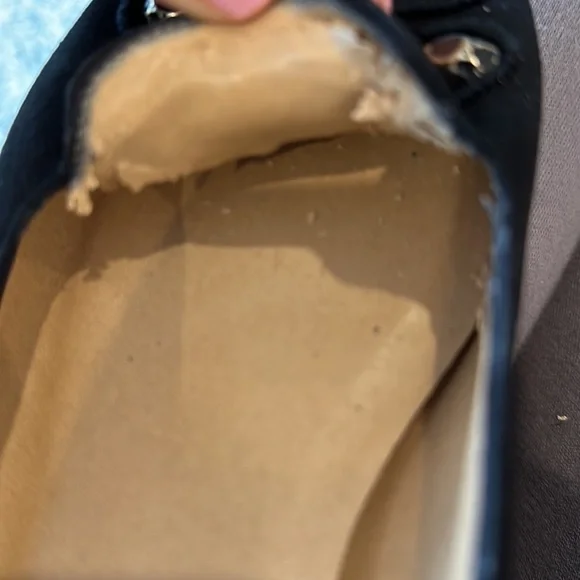 Sesto Meuuci Black Suede Embellished Slip-On Loafers Size 8 - Picture 8 of 12